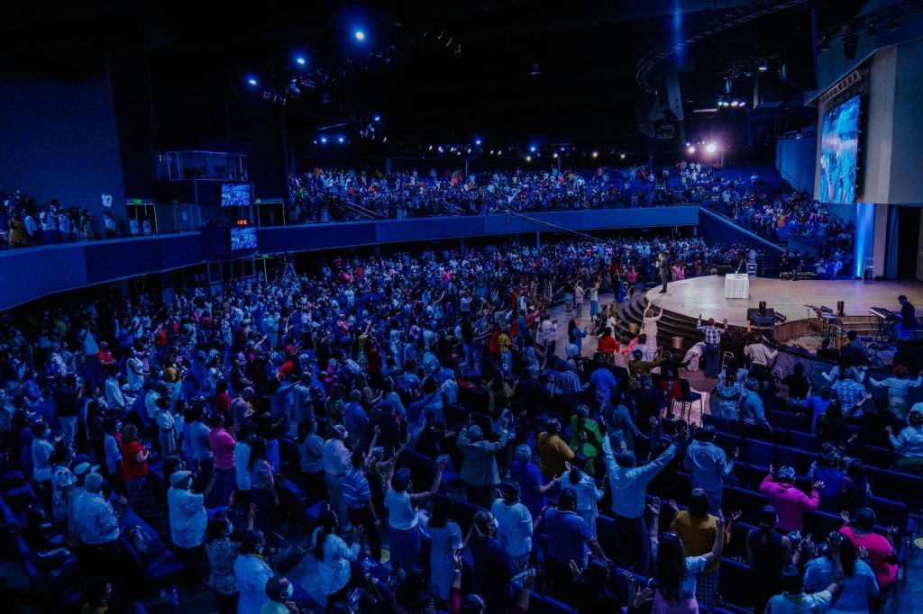 Live house interior crowd shot